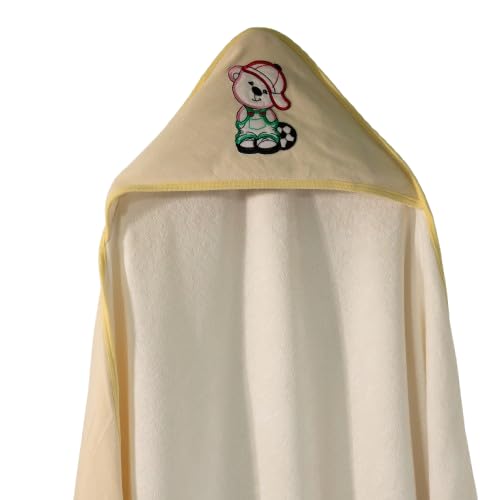 Hosiery & Terry Hooded Towel Yellow