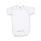 Laughing Giraffe Baby Blank Short Sleeve One Piece Bodysuit White (18-24 Months, White)