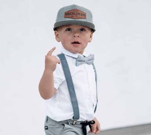 Born To Love Infant Snapback Hat - Toddler Sun Protection Hat- Baby Sun Hat Newborn - Beach Summer Boy Golf Newborn Hat - Grey/S