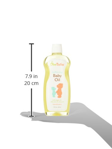 Baby Oil Multi Purpose With Argan Oil, Aloe Vera & Olive Oil 12 Oz - Softening Hypoallergenic Solution For All Skin Types - Good