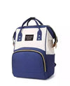Duggu Kids Waterproof Multifunctional Diaper Bag Nursing Maternity Backpack, Travel Bag/Baby Products Organizing Bag Blue and Wh