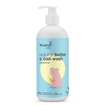 Windmill Baby Natural Bottle Cleaning Liquid, Fragrance Free, Usda Certified, No Anti-Bacterial Chemicals, For Feeding Bottles, 