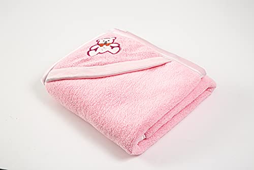 Aakriti Newborn Antipilling Hooded Baby Blanket Wrapper for Winter ||Blanket for Baby Boys and Baby Girls Pack of 1 (Pink)