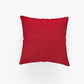 PICKKART Solid Red Square Pillow for Bed/Sofa/Couch  Soft Cushion 14 X 14 Inches Size for Home Decoration