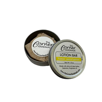 Lotion Bar Moisturizer With Beeswax And Shea Butter For Dry Skin 1 Ounce (Lemon Eucalyptus)