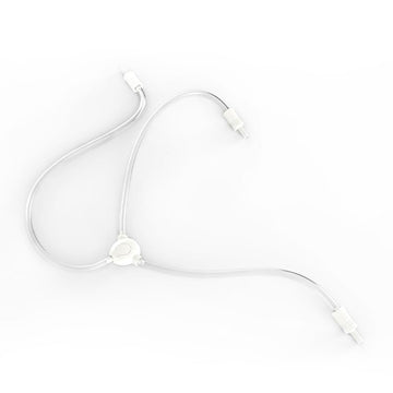 Bwcece Spare Y-Shape Tubing with Adapters,Wearable Milk Collection Cups Parts Replacement Works with Spectra
