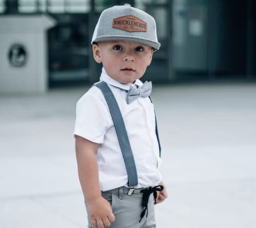 Born To Love Infant Snapback Hat - Toddler Sun Protection Hat- Baby Sun Hat Newborn - Beach Summer Boy Golf Newborn Hat - Grey/S