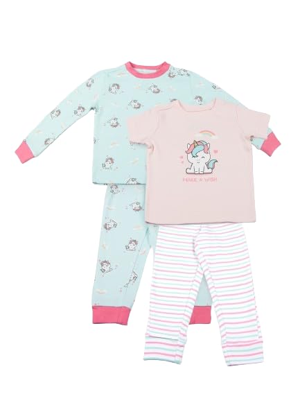 Keebee Organic Cotton Nightsuit combo set of 2  Unicorn