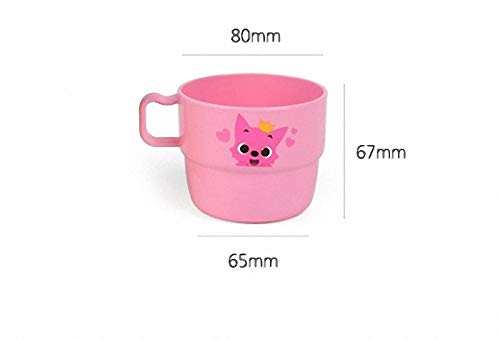 Pinkfong Cup With Handle-3P Family Plastic Cups (230Ml) : 3Pcs 1 Set