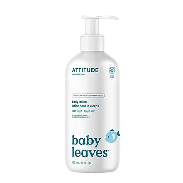 Attitude Body Lotion For Baby, Ewg Verified, Dermatologically Tested, Plant And Mineral-Based, Vegan, Good Night, 16 Fl Oz