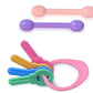 Manan Shopee Non Toxic Toddler And Infant Baby 2 In 1 Tooth Sooter Teether Keys Teething Toys For Baby Toy Textured Silicone For