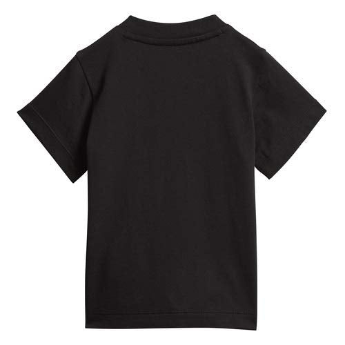 Adidas Originals Baby Boys Trefoil Tee, White/Black, 3M