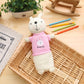 Korean Style Simple Cartoon Rabbit Pencil Case Creative Pencil Stationery Bag Children's Cute Plush Toy Primary School Gift