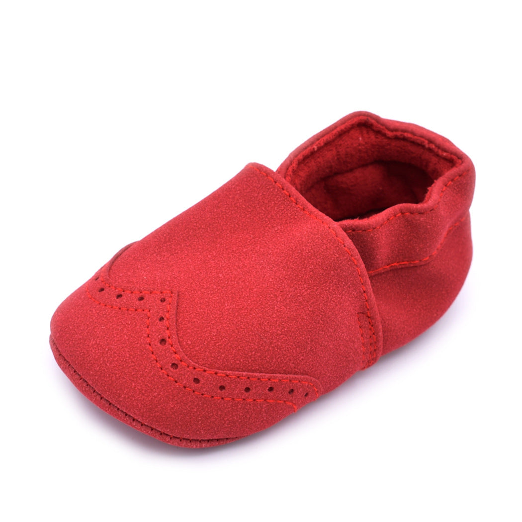 babyshoes Spring and Autumn New Frosted leather baby shoes 0-1 years old soft soled toddler shoes 7 color baby shoes B605