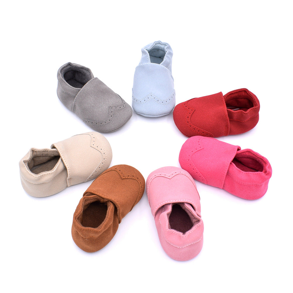 babyshoes Spring and Autumn New Frosted leather baby shoes 0-1 years old soft soled toddler shoes 7 color baby shoes B605