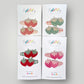 Soft Strawberries Hair Clips