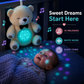 Lumipets Bear with Sound  Nursery Night Light & Sound Soother for Babies