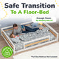 Full-Size Montessori Floor Bed with Strong Slatted Frame