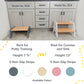 1-Step Wooden Stool for Kids(Multi-Purpose Step Stool for Kitchen, Bath, and Potty Training)