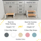 1-Step Wooden Stool for Kids(Multi-Purpose Step Stool for Kitchen, Bath, and Potty Training)