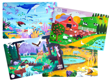 4-pack Toddler Placemat Bundle