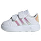 adidas Baby-Girls Sneakers Tennis Shoes, Cloud White Iridescent Grey Two, 20 EU