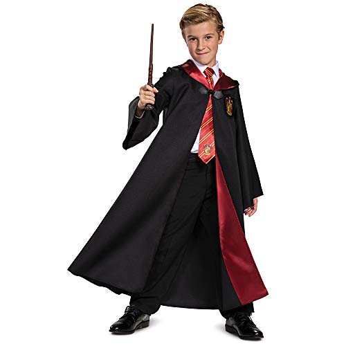 Disguise Harry Potter Gryffindor Robe, Official Hogwarts Wizarding World Costume Robe, Deluxe Kids Dress Up Accessory, Child Siz