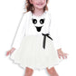 Girls Halloween Dress Dress Cute Ghost Tutu Dress Novelty Dresses White Dresses 5-6 Years