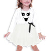 Girls Halloween Dress Dress Cute Ghost Tutu Dress Novelty Dresses White Dresses 5-6 Years
