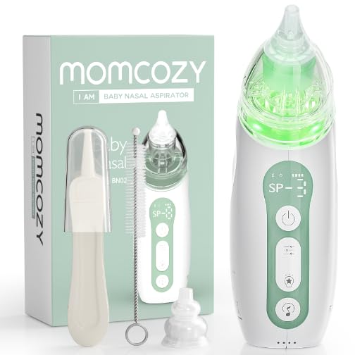 Momcozy Baby Nasal Aspirator, 3 Suction Levels Electric Nasal Aspirator For Baby, Newborn And Toddler, Portable Baby Nose Aspira