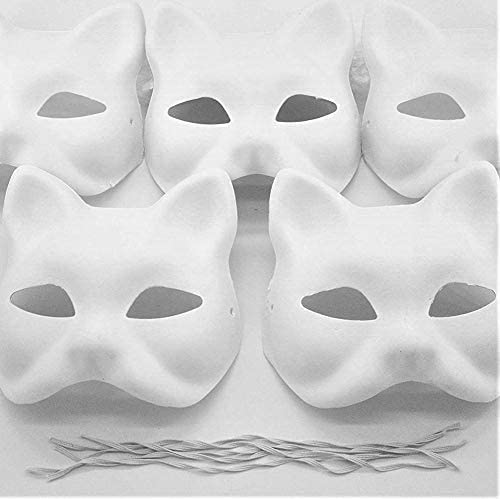 Embolden Jewelry 25 Pack | Cat Masks | Paint Diy Party Favor For Girls | Art Kit For Preschool - Elementary Classroom | Cat Love