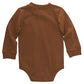 Carhartt Long-Sleeve Pocket Bodysuit, Carhartt Brown, 3 Months
