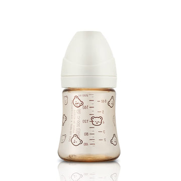 Grosmimi Ppsu Baby Bottle, Bpa Free (6Oz Bear_White)