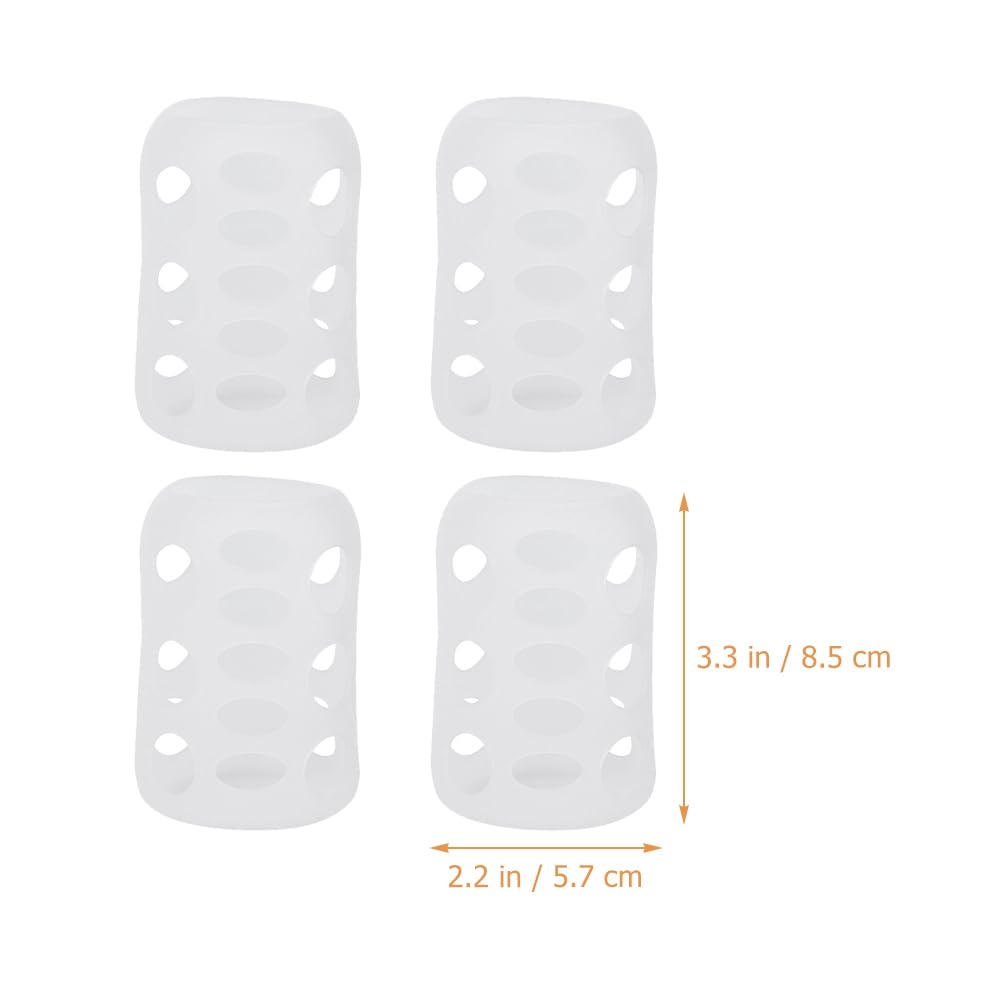 8 Pcs Milk Bottle Sleeves Pigeon Supplies Silicone Bottle Cover Feeding Glass Covers Glass Bottle Sleeves Nursery Bottle Cover F