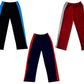 Girls Solid Cotton Side Patta Regular Pyjamas Lower (Pack of 3) Maroon::Navy Blue::Black