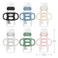 Dr. Browns Milestones Wide-Neck Sippy Spout Bottle with 100% Silicone Handles, Easy-Grip Handles with Soft Sippy Spout, 9oz/270