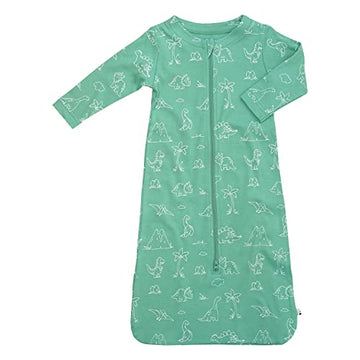 Babysoy Long Sleeve Pattern Sleep Sack Wearable Blanket (12-24 Months, Dinosaurs-Dragon)
