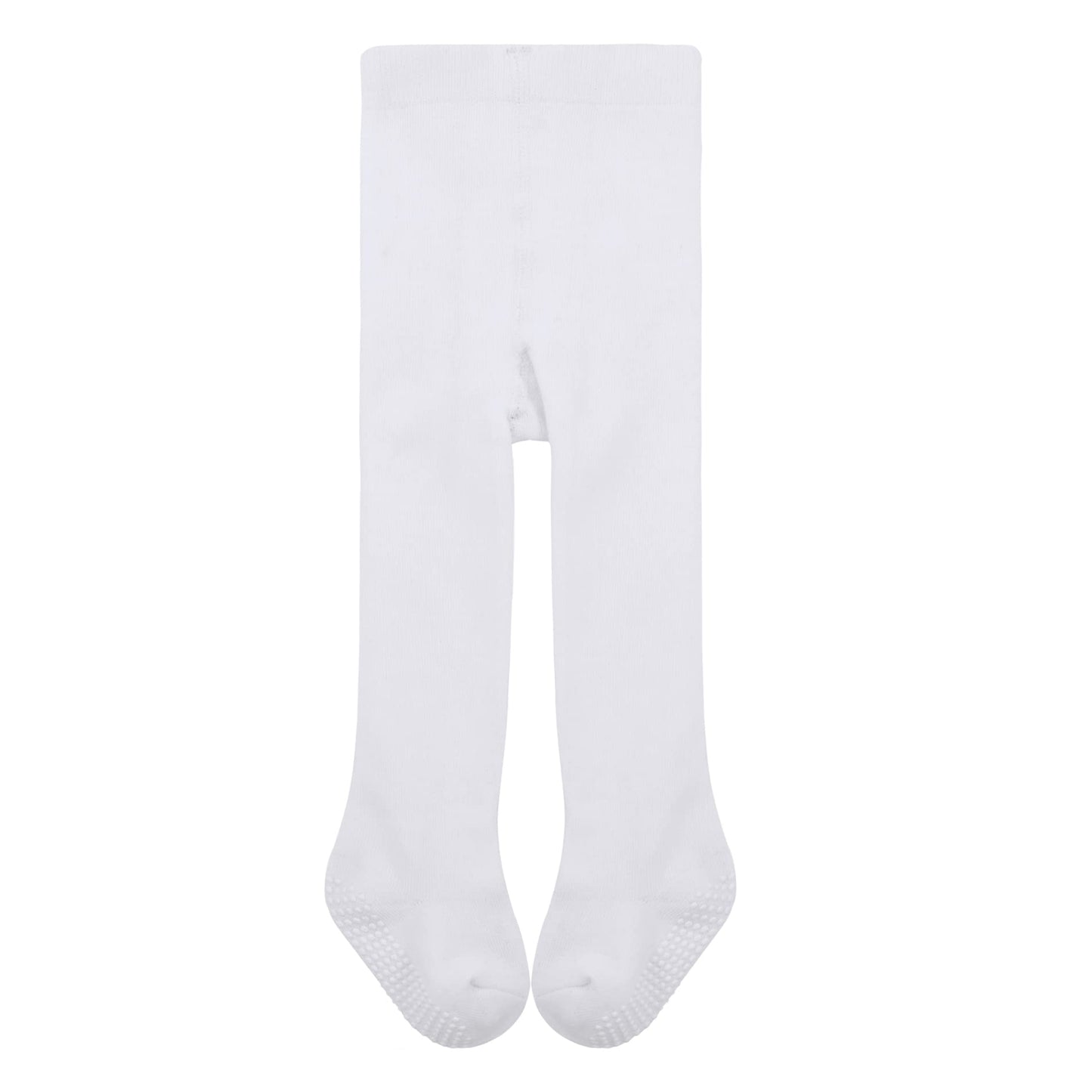 American Trends Baby Tights Non Slip Skid Baby Girl Tight Cable Knit Infant Leggings Toddler Stocking Pants 1 Pack White 6-12 Mo