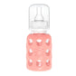 Lifefactory Glass Baby Bottle With Stage 1 Nipple And Protective Silicone Sleeve Cantaloupe, 4 Oz