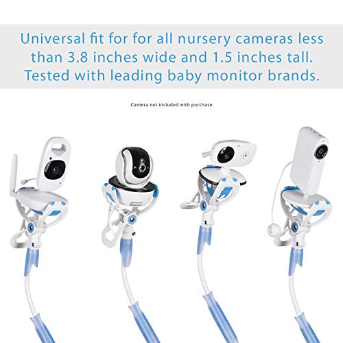 FlexxiCam | Universal Baby Monitor Holder with Velcro Strap | Flexible Baby Camera Mount Shelf | No Drilling | A Safer Monitor S