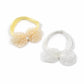 Soft Lace Bow Headband For Girls & Women, Stretchable Fabric Hair Band, Lightweight Hair Accessory, Yellow & White, Pack Of 2