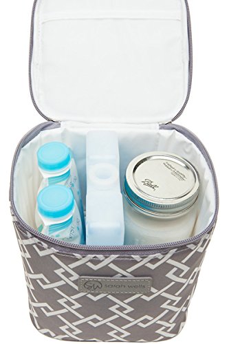Cold Gold Breastmilk Cooler Bag with Safety Tested Ice Pack - Insulated Milk Storage for Work, Travel & Daycare - Fits Bottles &