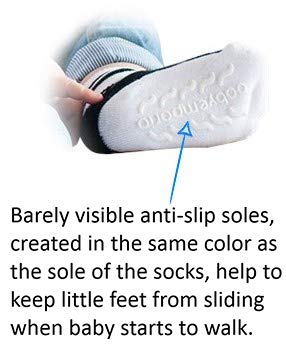 Baby Boy Socks With Sneaker Shoe Look-Non-Slip Gripper Soles-3 Or 6 Pairs-Cotton-Gift Packaged-Baby Shower-Faux Shoelaces