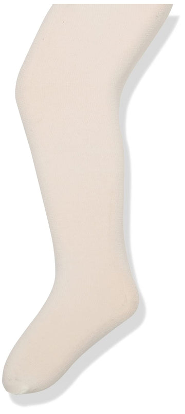 Jefferies Socks Baby Girls Pima Tight, Ivory, 6-18 Months Us