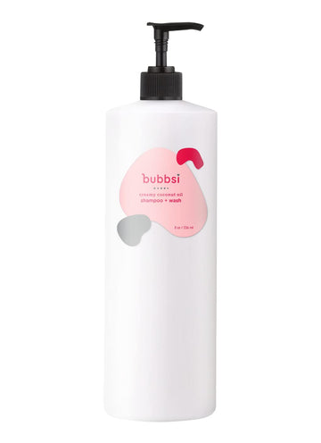 Bubbsi Creamy Coconut Oil Baby Shampoo & Wash | Light Natural Scent | Won'T Irritate Eyes | Organic Coconut Oil + Shea | Gentle,