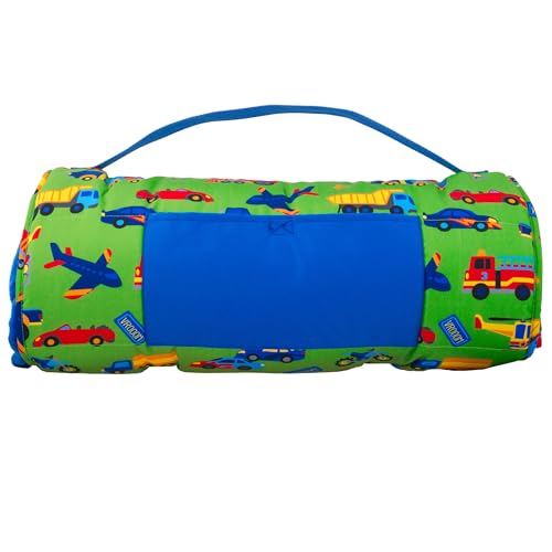 Stephen Joseph, Toddler All Over Print Nap Mat With Soft Blanket And Removable Pillow For Boys & Girls, Kids Sleeping Bag For El
