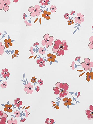 Simple Joys By Carter'S Baby Girls' Short-Sleeve Bodysuit, Pack Of 6, Multicolor/Ditsy Floral/Floral/Polka Dot/Tropical, 6-9 Mon