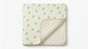 Baby Muslin Cotton Blanket, Dinosaur Print, Soft Dot Minky Backing, Newborn Crib Quilt