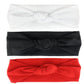 Ghelonadi Baby Girls Headbands Hair Elastics Bands For Baby Girls Newborn Infant Toddlers Kids Red,White,Black Set Of 3
