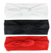 Ghelonadi Baby Girls Headbands Hair Elastics Bands For Baby Girls Newborn Infant Toddlers Kids Red,White,Black Set Of 3